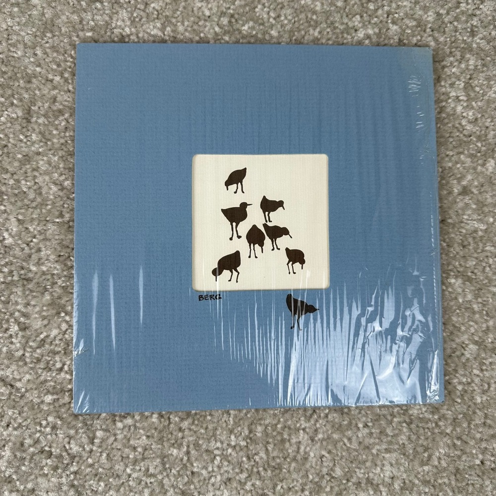 Ralf Berg Hand Screened Art Print Sandpipers Shorebirds Blue Mat New Sealed